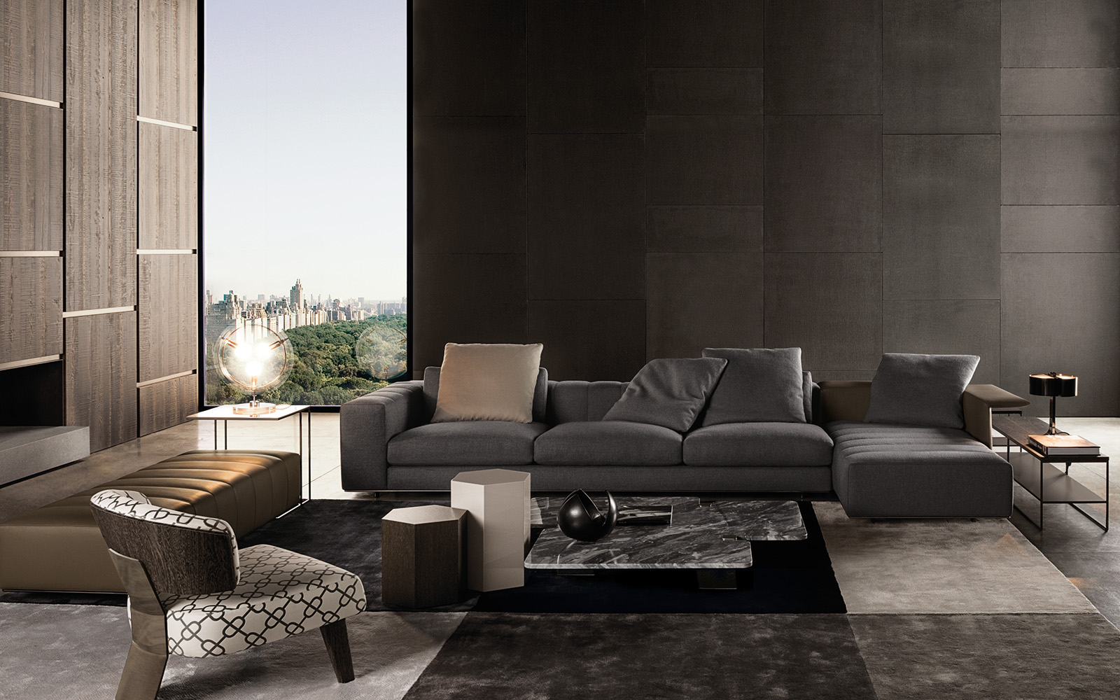 乐竞平台 - 坐具|沙发|办公家具|设计师家具|弗里曼绒毛沙发