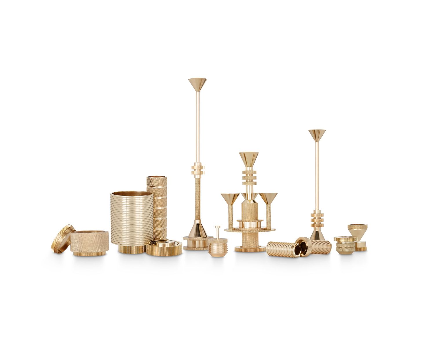 办公辅件|办公文具|办公家具|设计师家具|齿轮黄铜小笔筒