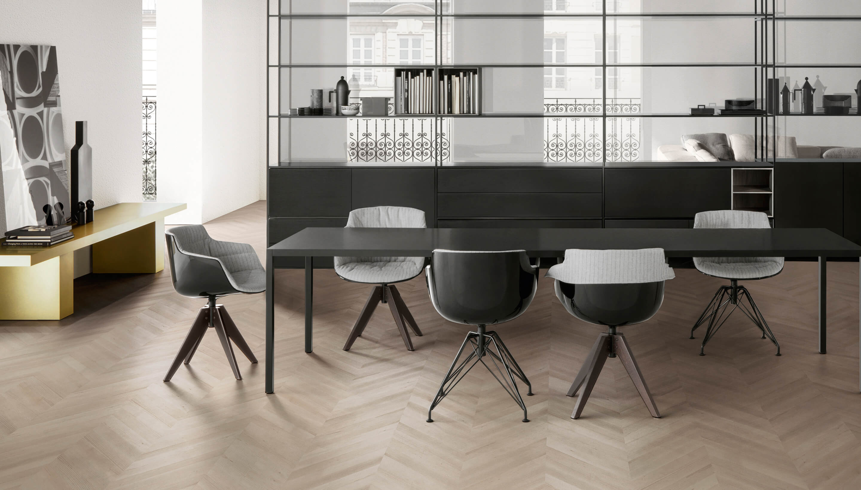 乐竞平台 - 坐具|餐椅|办公家具|设计师家具|FLOW SLIM COLOR  洽谈椅/餐椅