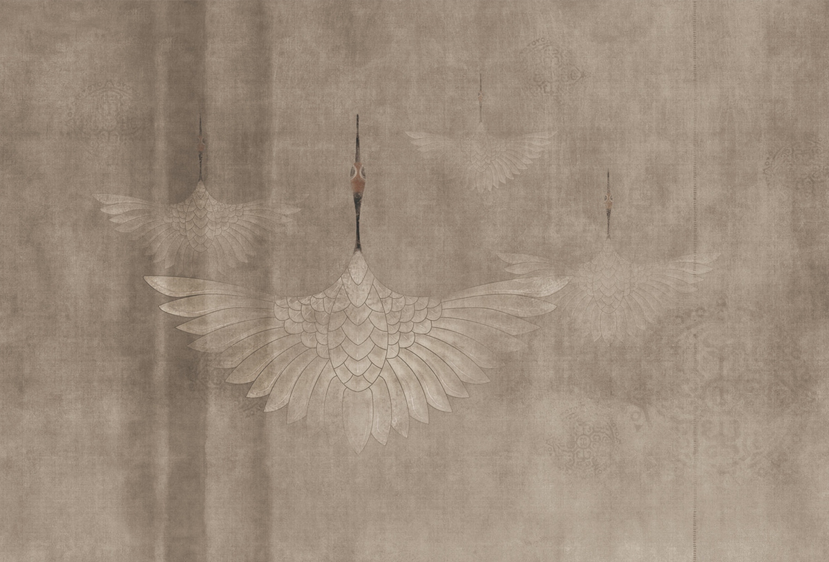 [乐竞平台 - 附件|装饰画/墙饰|办公家具|设计师家具|鹤舞-原创定制壁画]