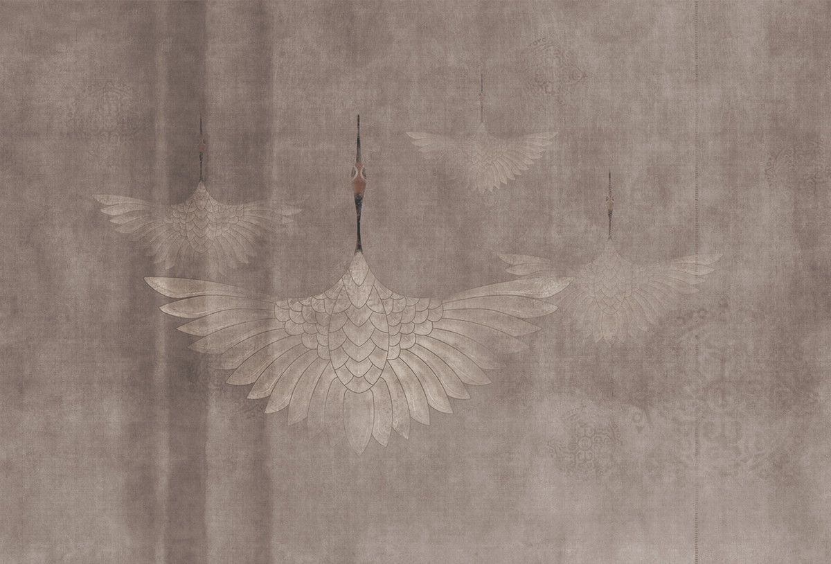 乐竞平台 - 附件|装饰画/墙饰|办公家具|设计师家具|鹤舞-原创定制壁画