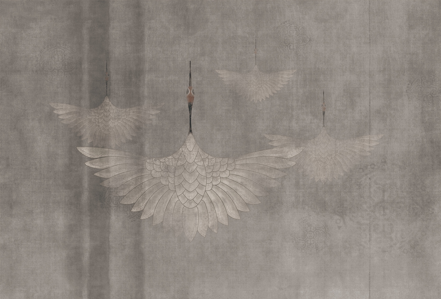 乐竞平台 - 附件|装饰画/墙饰|办公家具|设计师家具|鹤舞-原创定制壁画