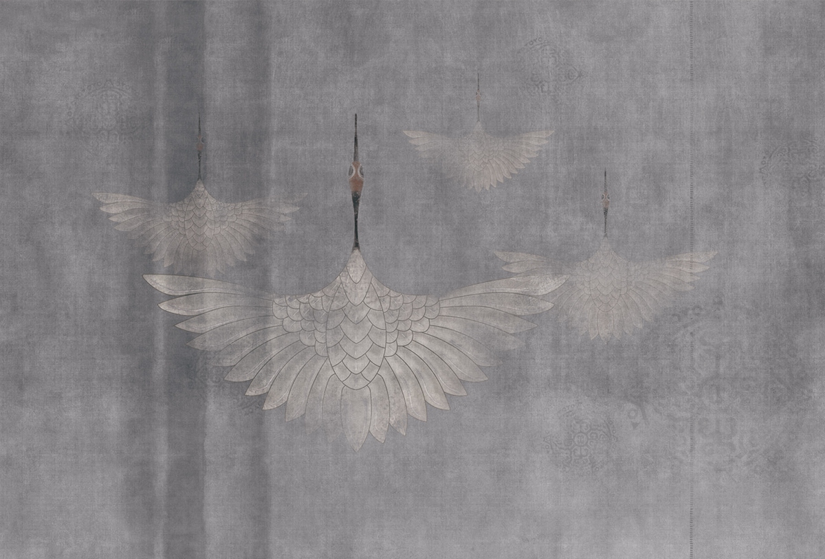 乐竞平台 - 附件|装饰画/墙饰|办公家具|设计师家具|鹤舞-原创定制壁画