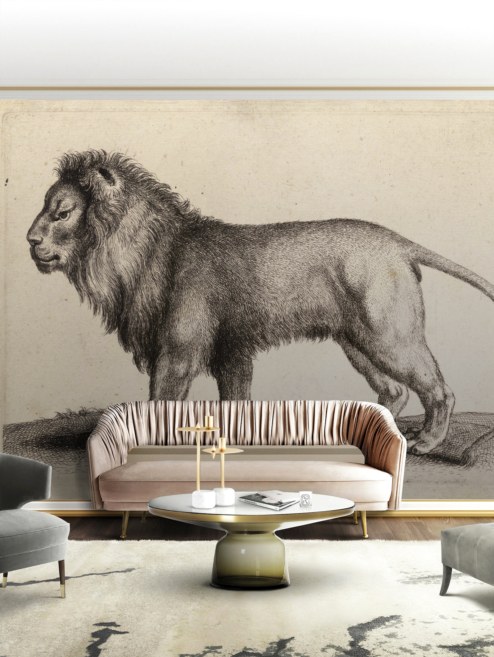 乐竞平台 - 附件|装饰画/墙饰|办公家具|设计师家具|王-原创定制壁画