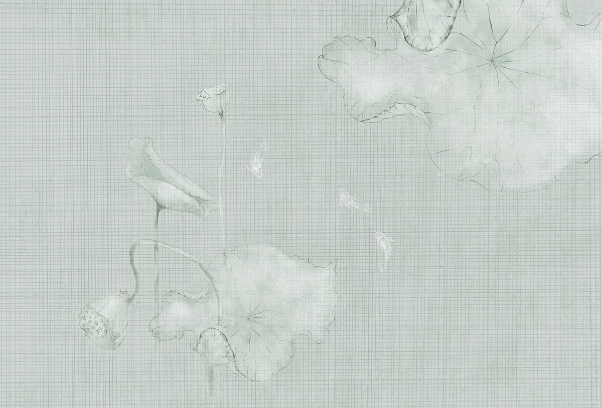 乐竞平台 - 附件|装饰画/墙饰|办公家具|设计师家具|荷韵-原创定制壁画