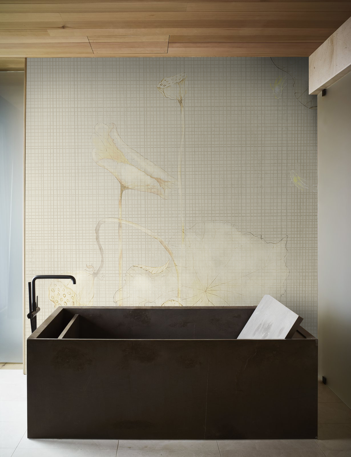 乐竞平台 - 附件|装饰画/墙饰|办公家具|设计师家具|荷韵-原创定制壁画