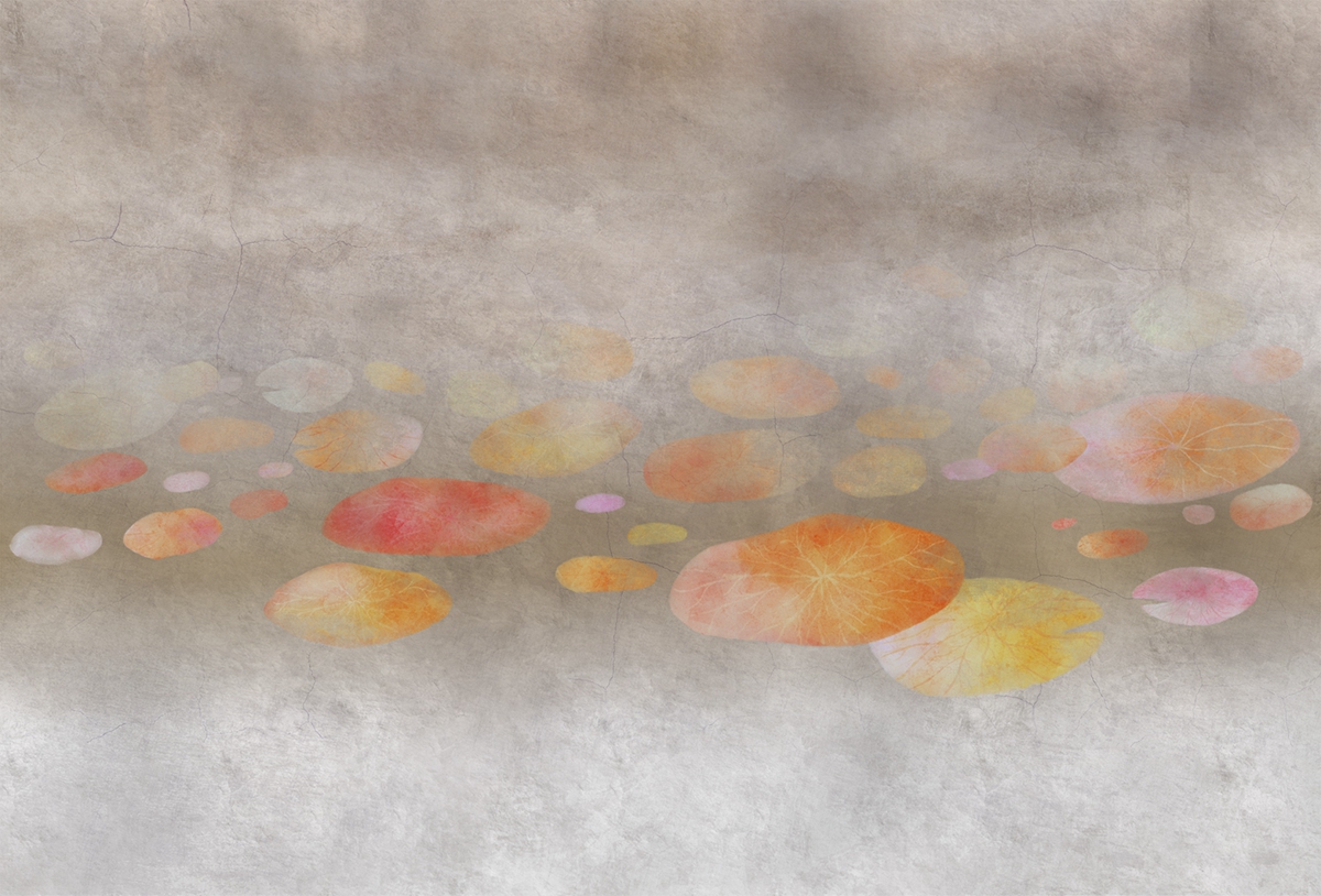 [乐竞平台 - 附件|装饰画/墙饰|办公家具|设计师家具|荷塘-原创定制壁画]