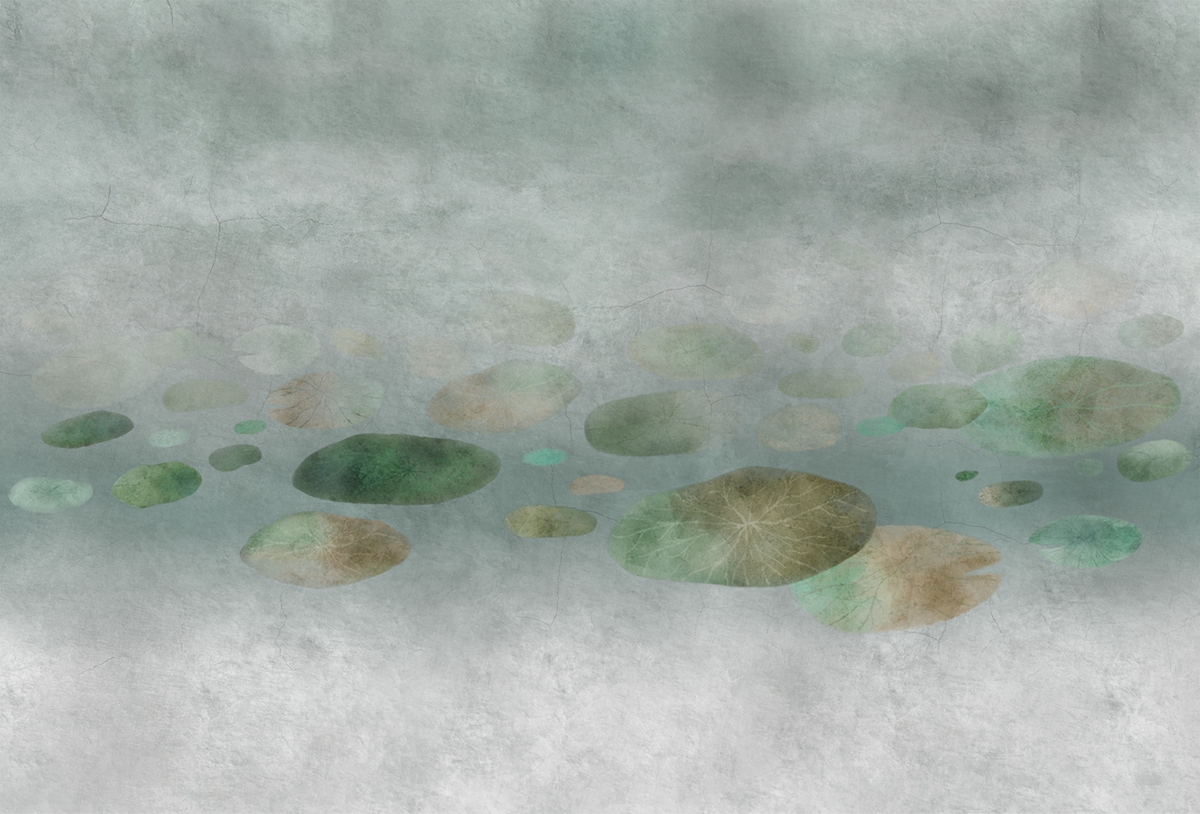 乐竞平台 - 附件|装饰画/墙饰|办公家具|设计师家具|荷塘-原创定制壁画