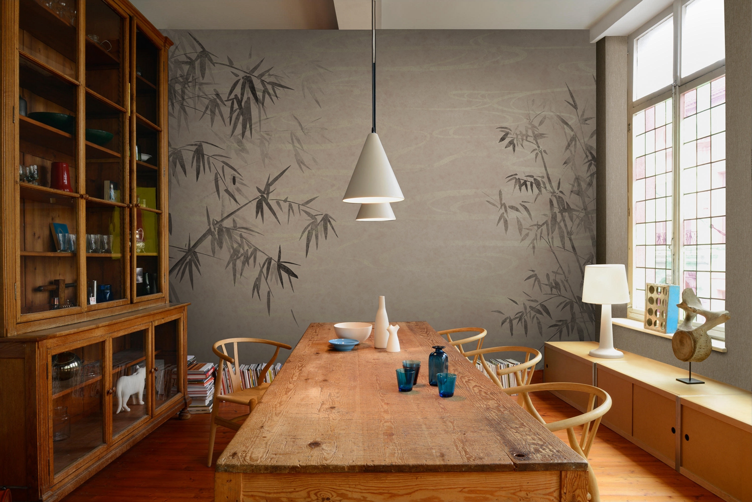 乐竞平台 - 附件|装饰画/墙饰|办公家具|设计师家具|凤竹-原创定制壁画