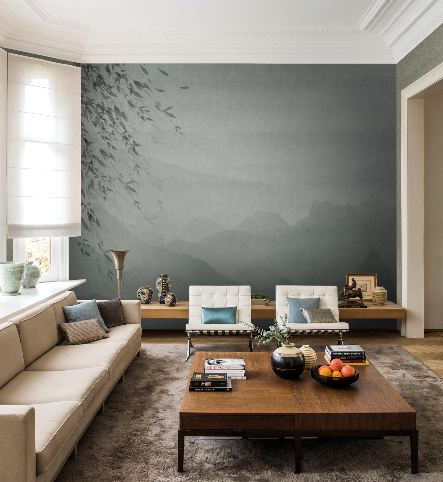 乐竞平台 - 附件|装饰画/墙饰|办公家具|设计师家具|清风-原创定制壁画