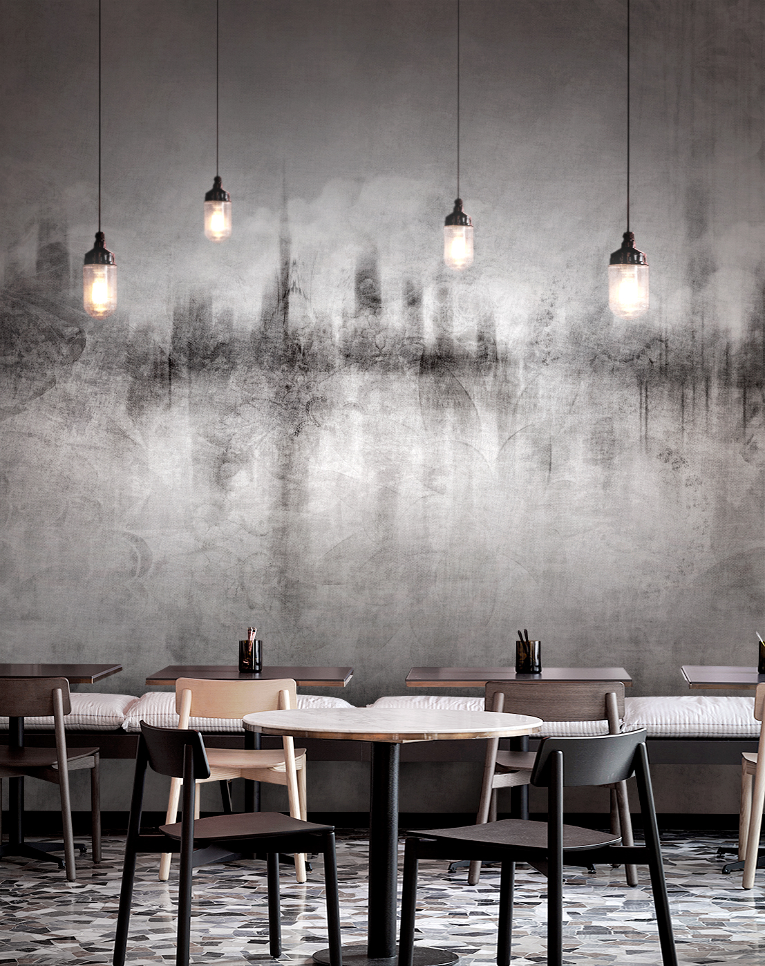 乐竞平台 - 附件|装饰画/墙饰|办公家具|设计师家具|城市光影-原创定制壁画