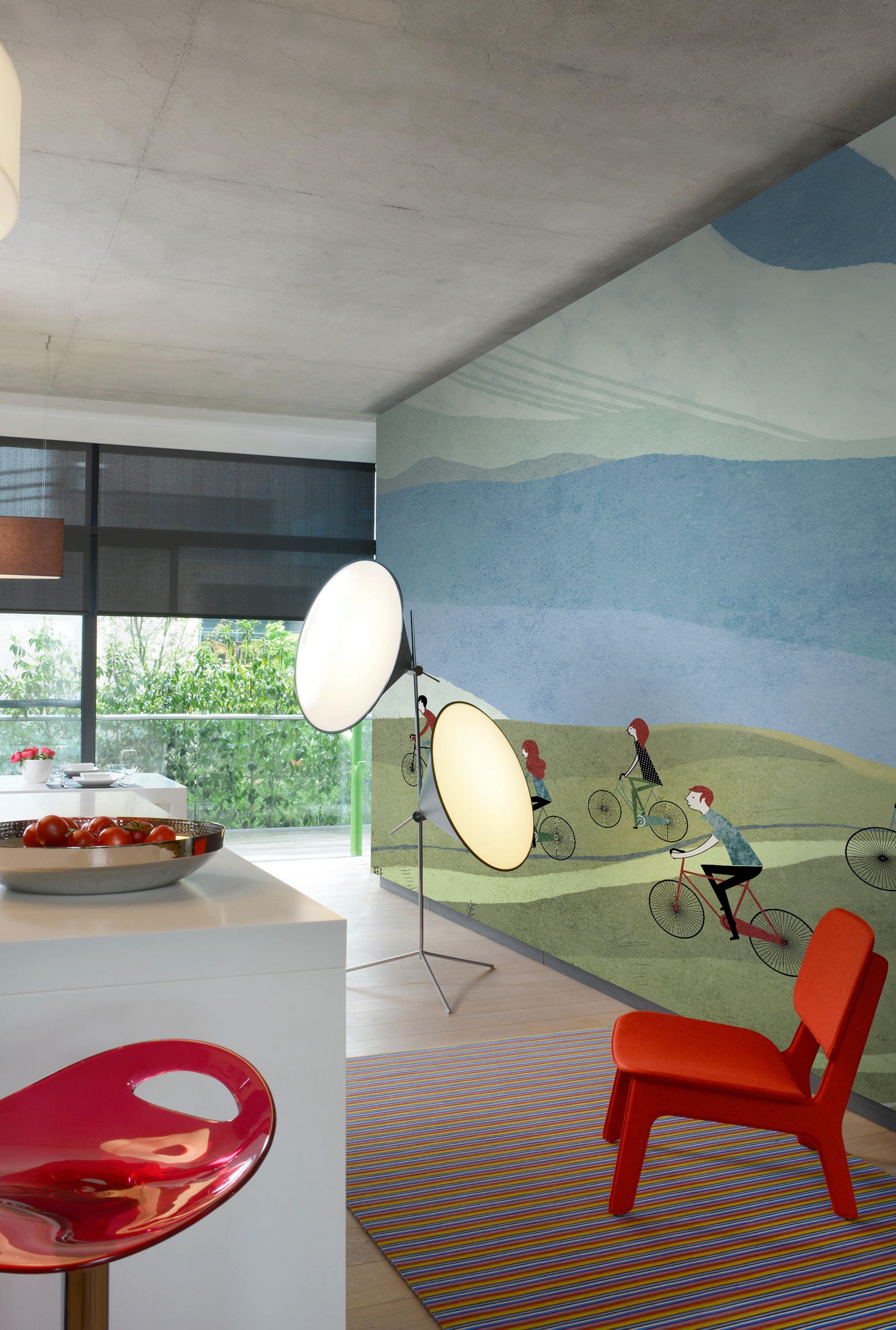 乐竞平台 - 附件|装饰画/墙饰|办公家具|设计师家具|秋游-原创定制壁画