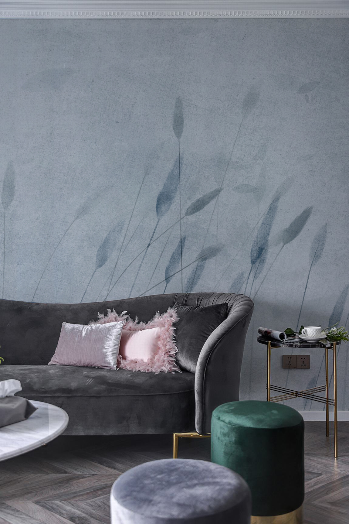 乐竞平台 - 附件|装饰画/墙饰|办公家具|设计师家具|摇曳-原创定制壁画