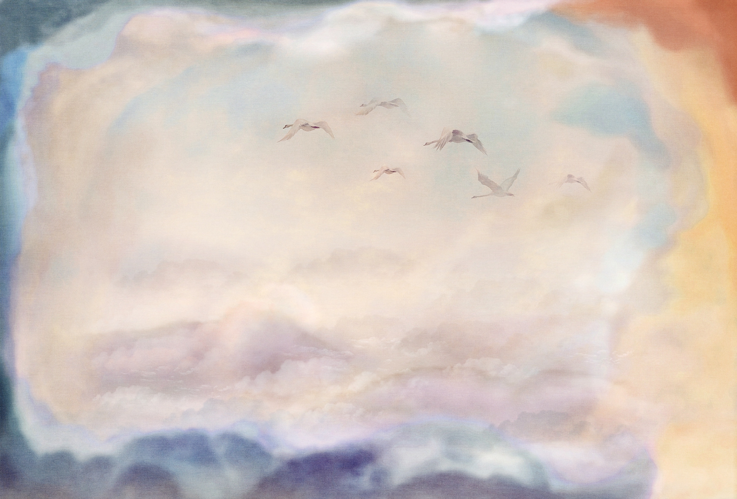 [乐竞平台 - 附件|装饰画/墙饰|办公家具|设计师家具|候鸟-原创定制壁画]