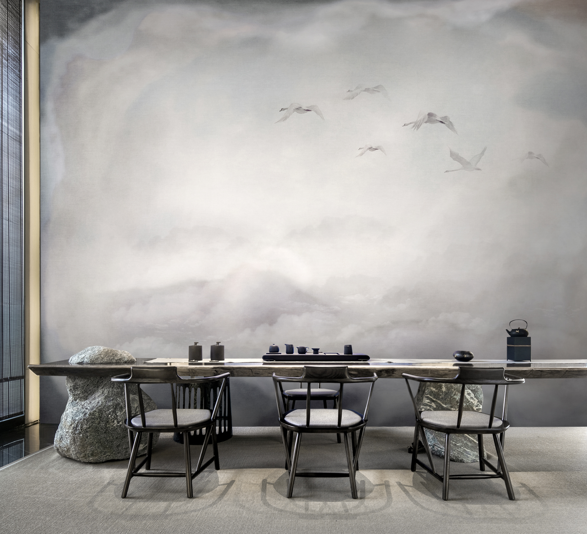 乐竞平台 - 附件|装饰画/墙饰|办公家具|设计师家具|候鸟-原创定制壁画