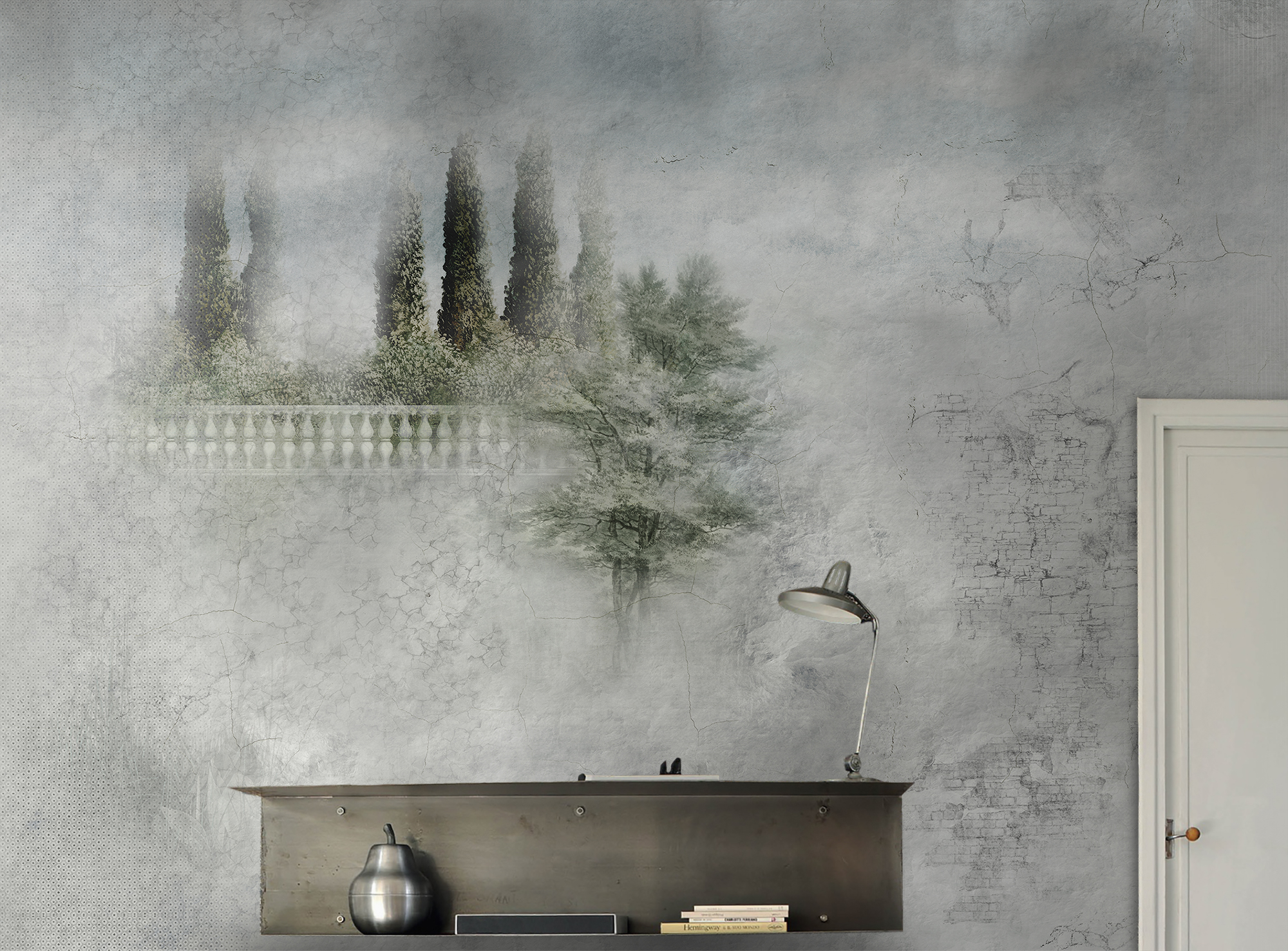 乐竞平台 - 附件|装饰画/墙饰|办公家具|设计师家具|古堡花园-原创定制壁画