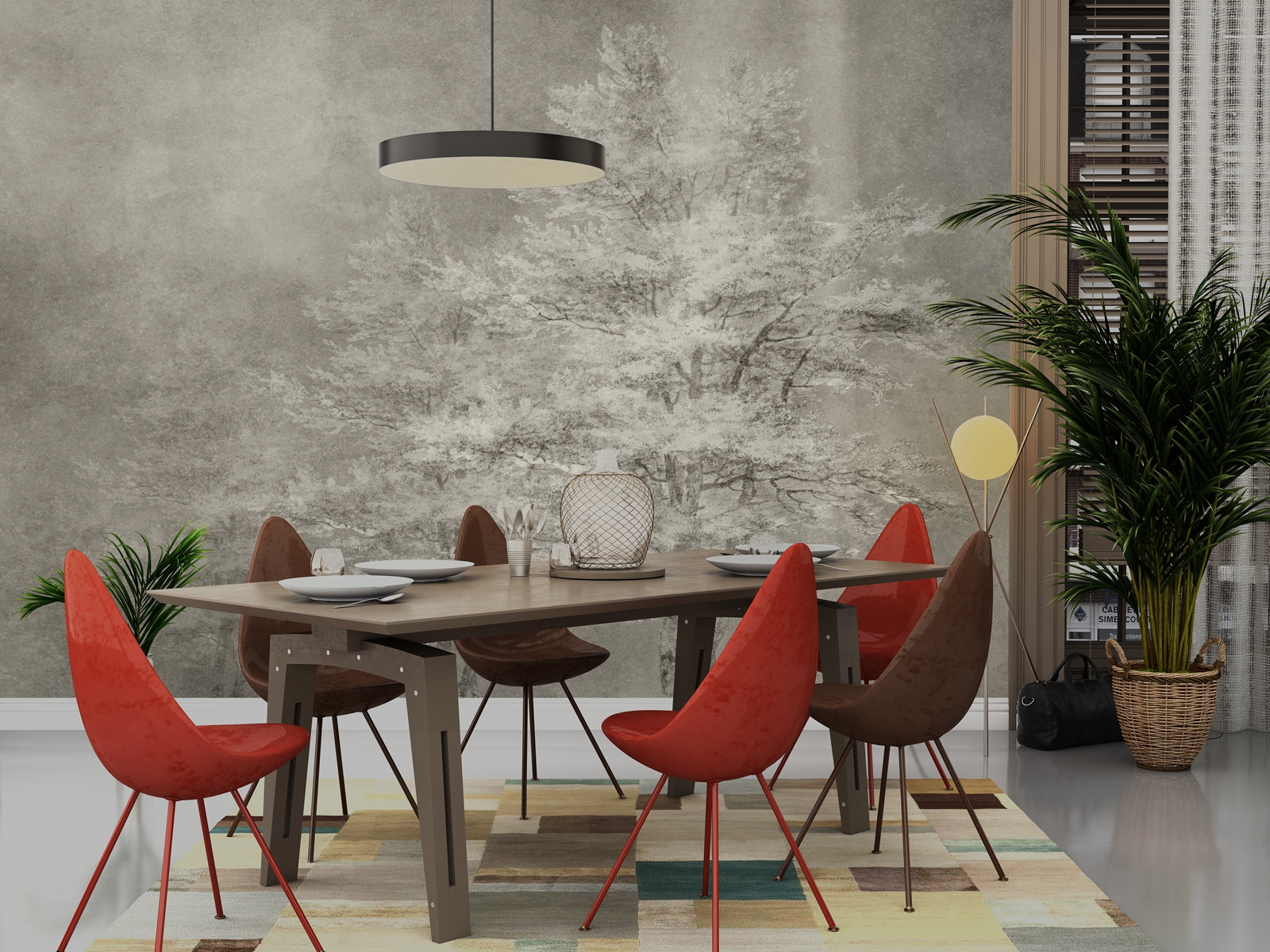 乐竞平台 - 附件|装饰画/墙饰|办公家具|设计师家具|雾凇-原创定制壁画