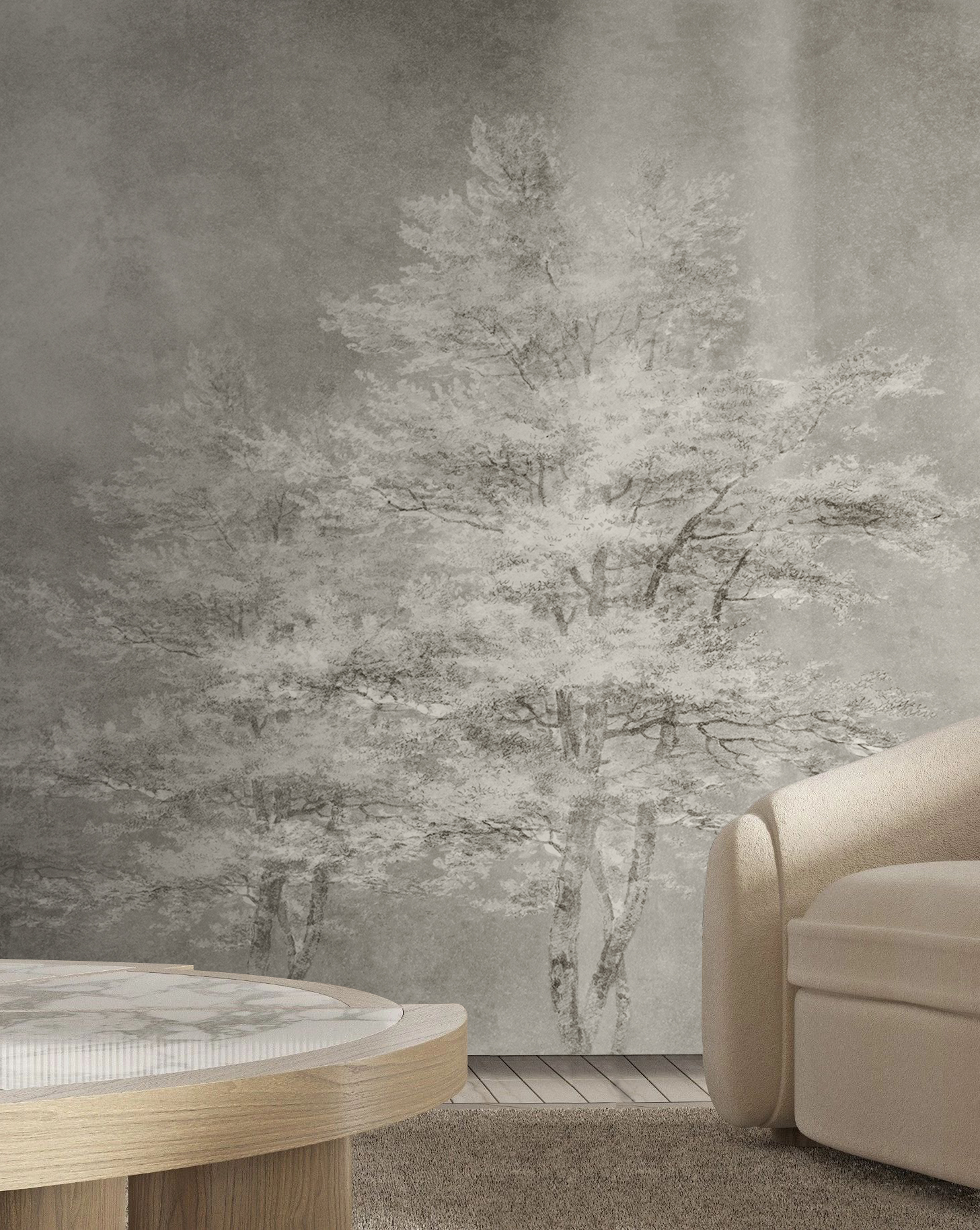 乐竞平台 - 附件|装饰画/墙饰|办公家具|设计师家具|雾凇-原创定制壁画