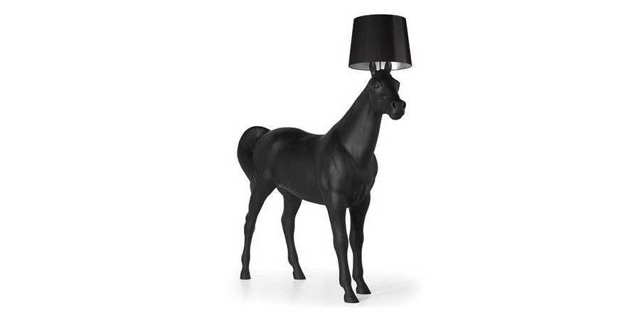 [乐竞平台 - 灯饰|落地灯|办公家具|设计师家具|荷兰 Moooi Horse Lamp 动物系列 黑马 落地灯]