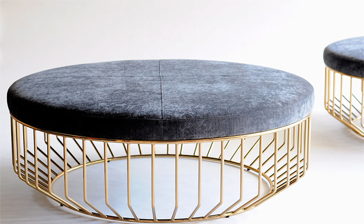 乐竞平台 - 桌几|茶几/边几|办公家具|设计师家具|钢丝软垫凳