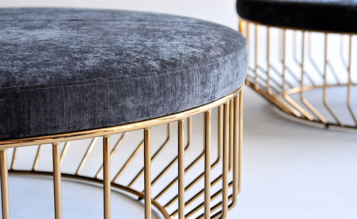 乐竞平台 - 桌几|茶几/边几|办公家具|设计师家具|钢丝软垫凳