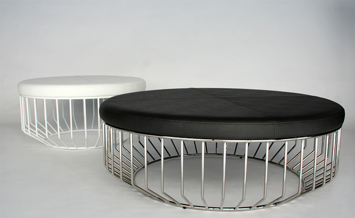 乐竞平台 - 桌几|茶几/边几|办公家具|设计师家具|钢丝软垫凳