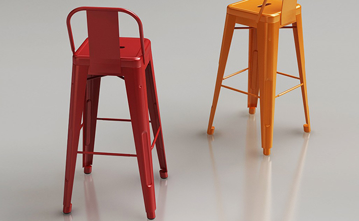 乐竞平台 - 坐具|吧椅/凳子|办公家具|设计师家具|tolix宽背吧凳