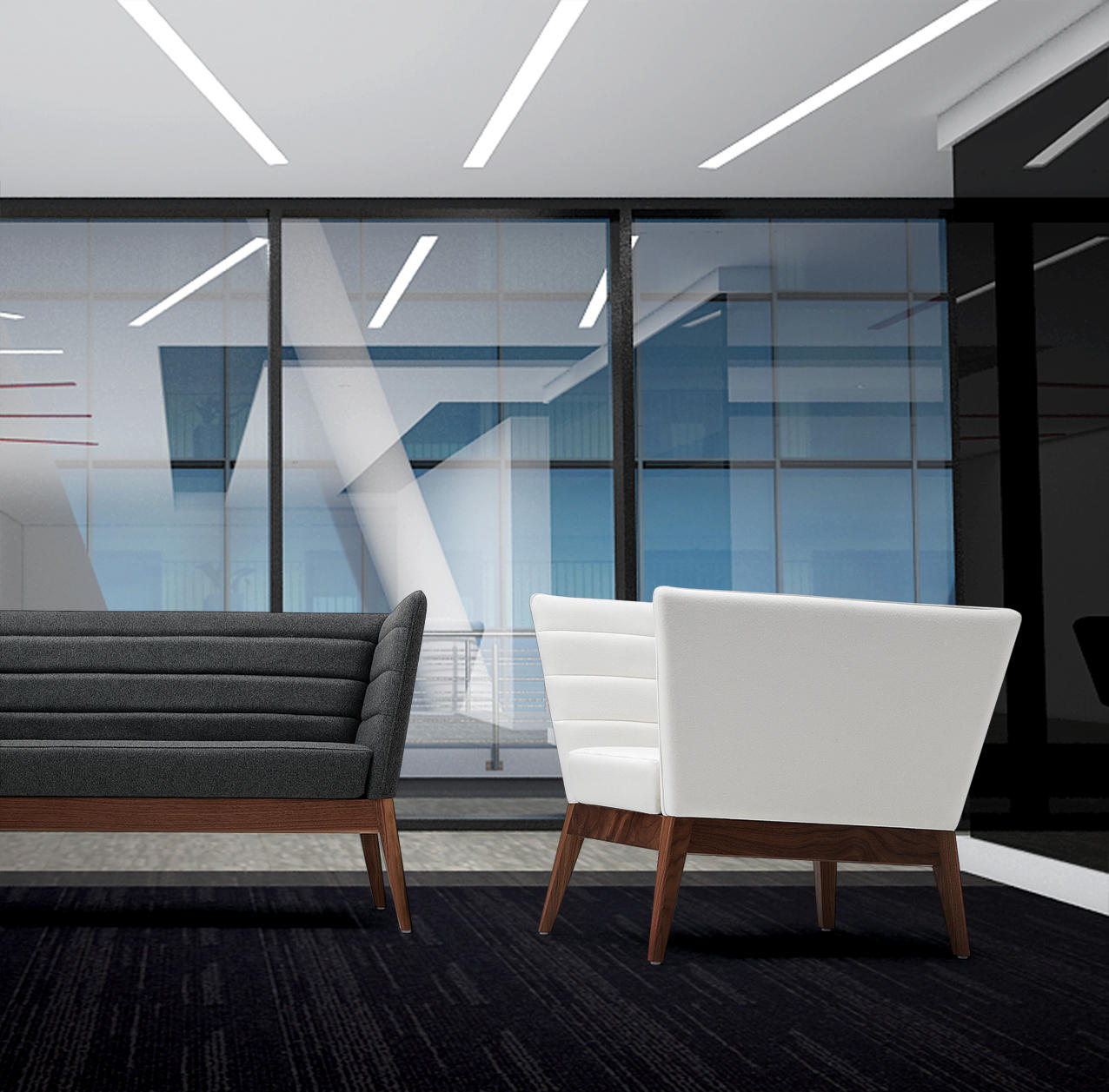 办公沙发|布面沙发|办公家具|设计师家具|卡利斯托沙发