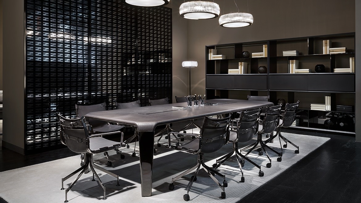 办公椅|现代真皮会议椅|办公家具|设计师家具|布里克森办公椅