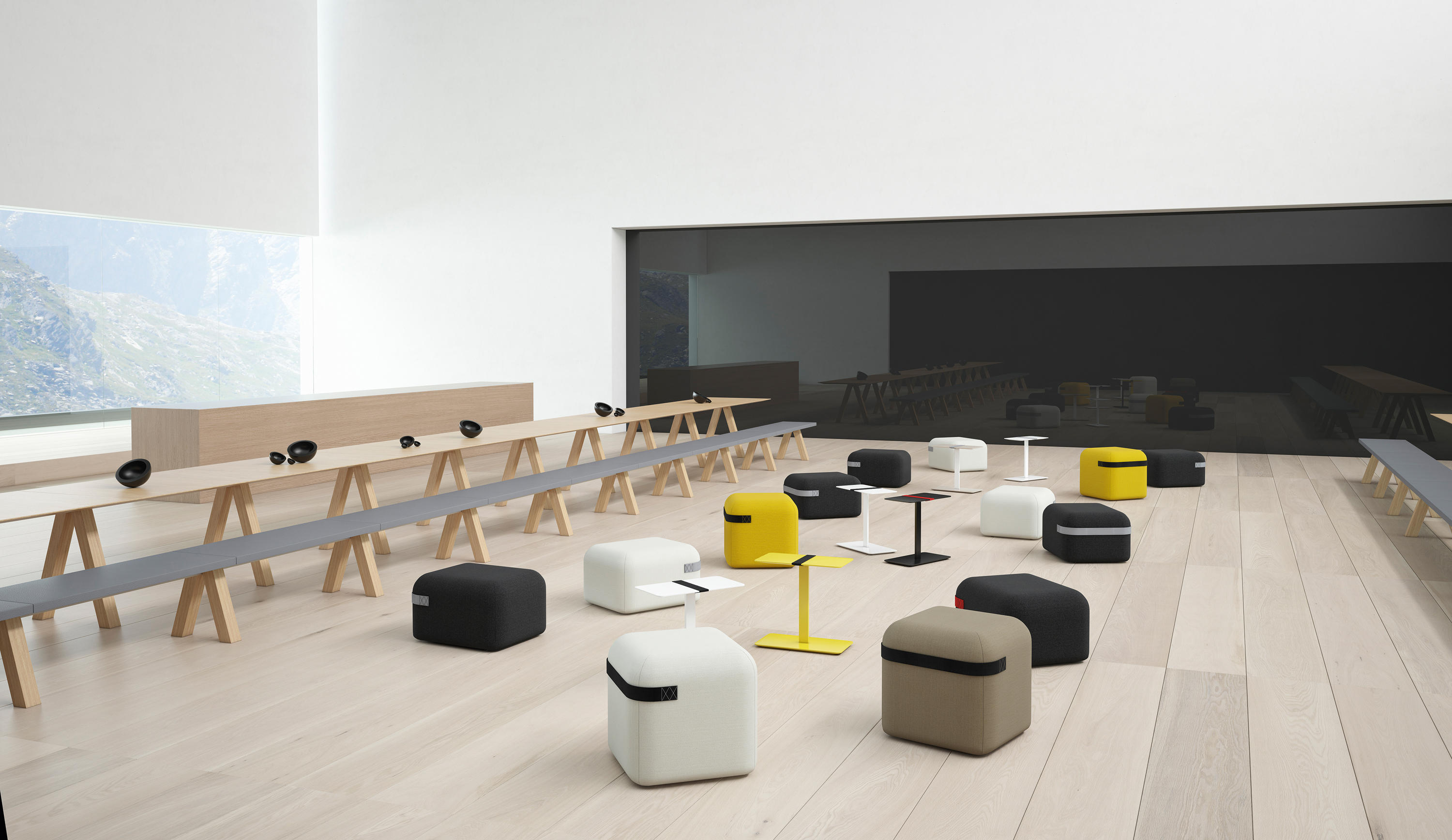 乐竞平台 - 坐具|长凳|办公家具|设计师家具|Trestle bench 长凳