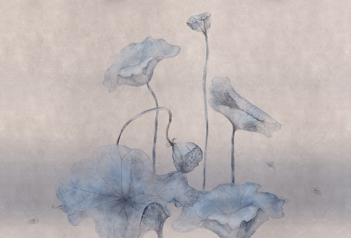 乐竞平台 - 附件|装饰画/墙饰|办公家具|设计师家具|荷韵-原创定制壁画