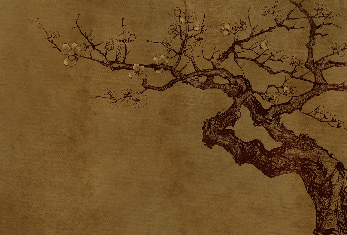 乐竞平台 - 附件|装饰画/墙饰|办公家具|设计师家具|梅Ⅱ-原创定制壁画