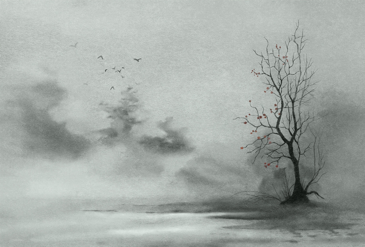 乐竞平台 - 附件|装饰画/墙饰|办公家具|设计师家具|秋天风景-原创定制壁画