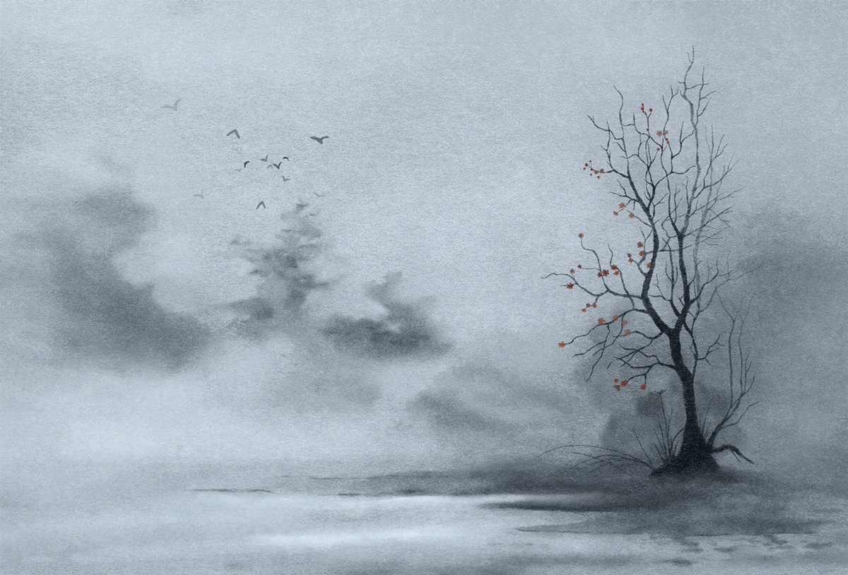 乐竞平台 - 附件|装饰画/墙饰|办公家具|设计师家具|秋天风景-原创定制壁画
