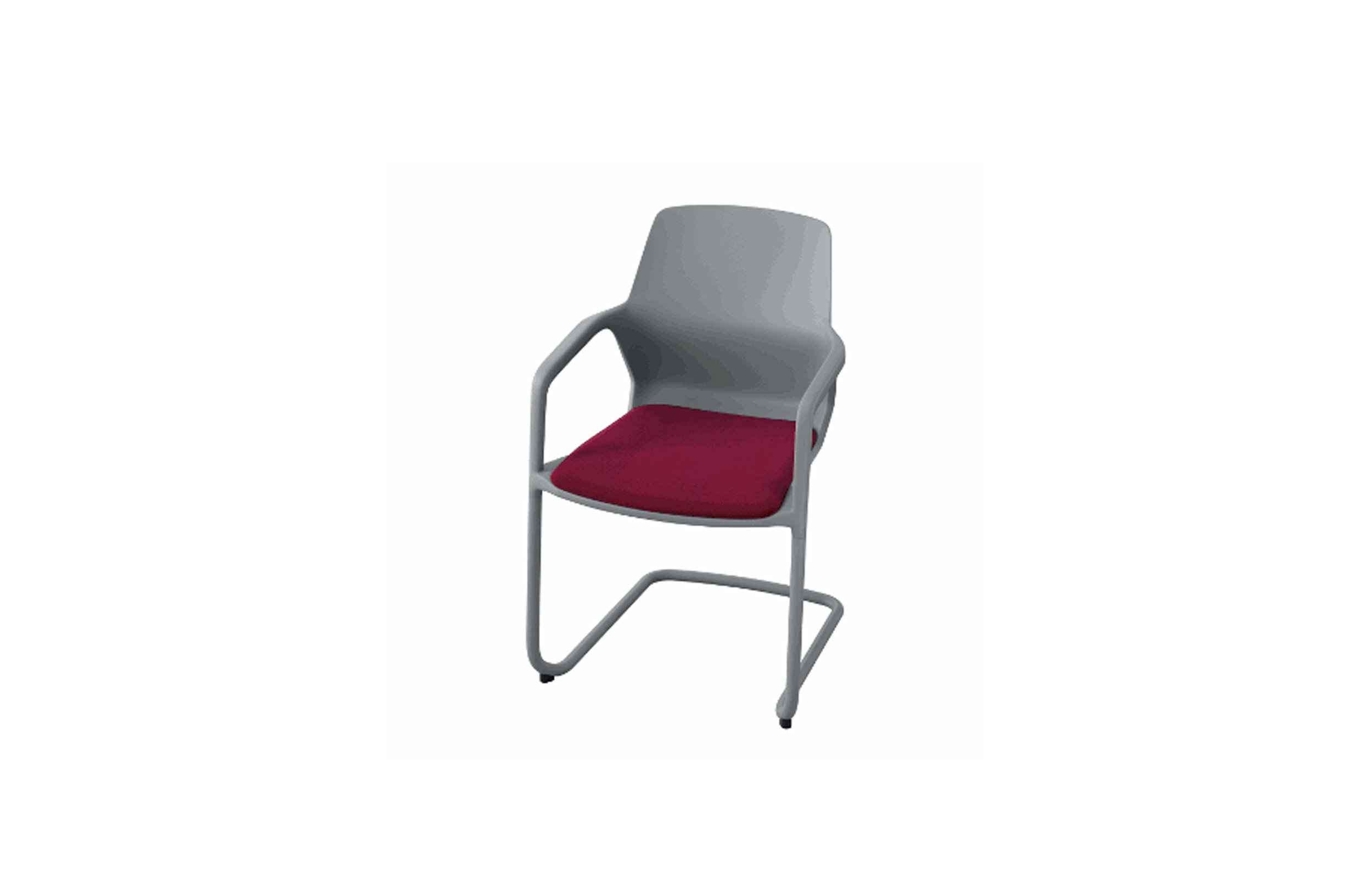 培训家具|布面培训椅|办公家具|设计师家具|现代悬臂椅