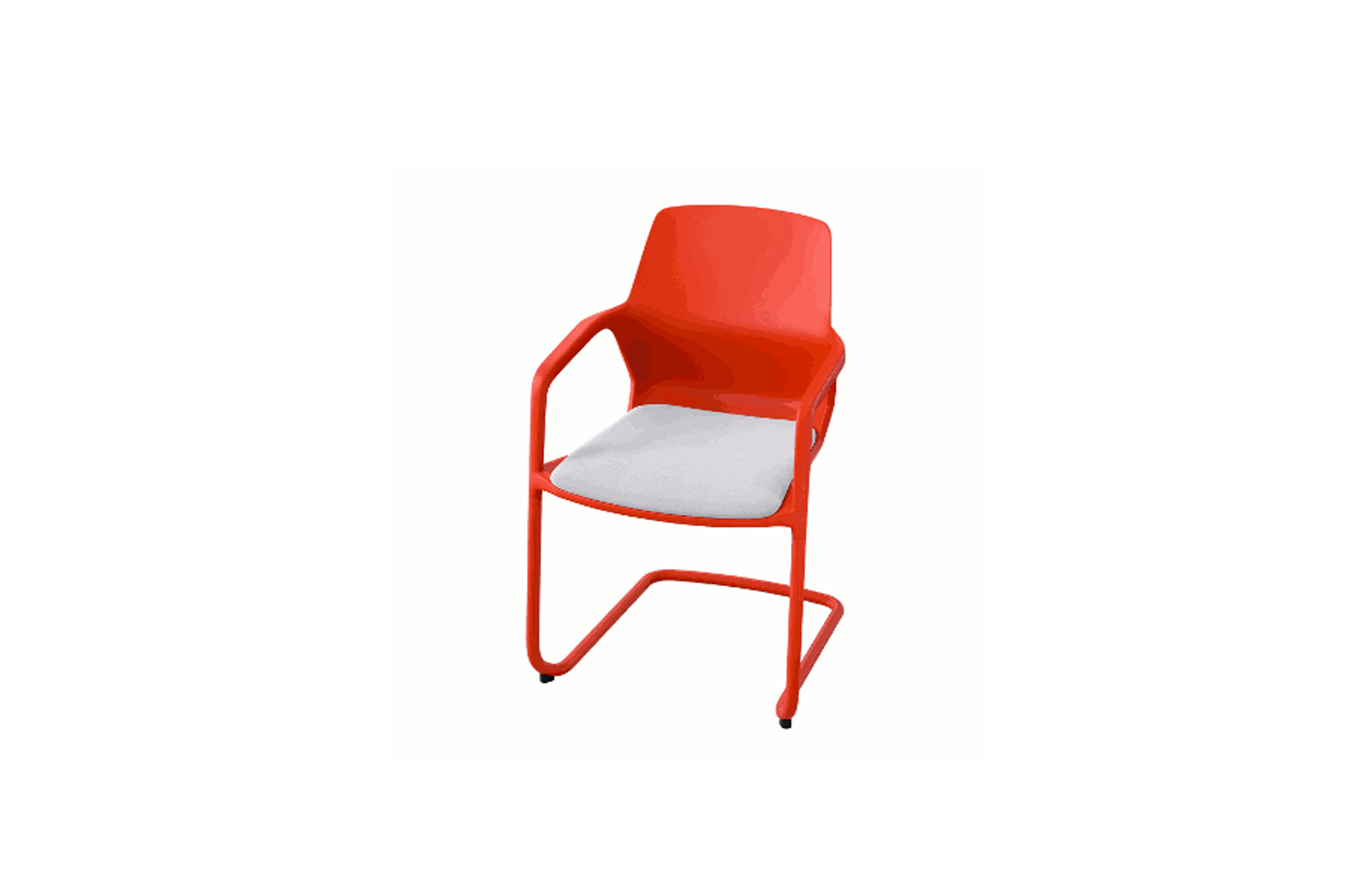 培训家具|布面培训椅|办公家具|设计师家具|现代悬臂椅