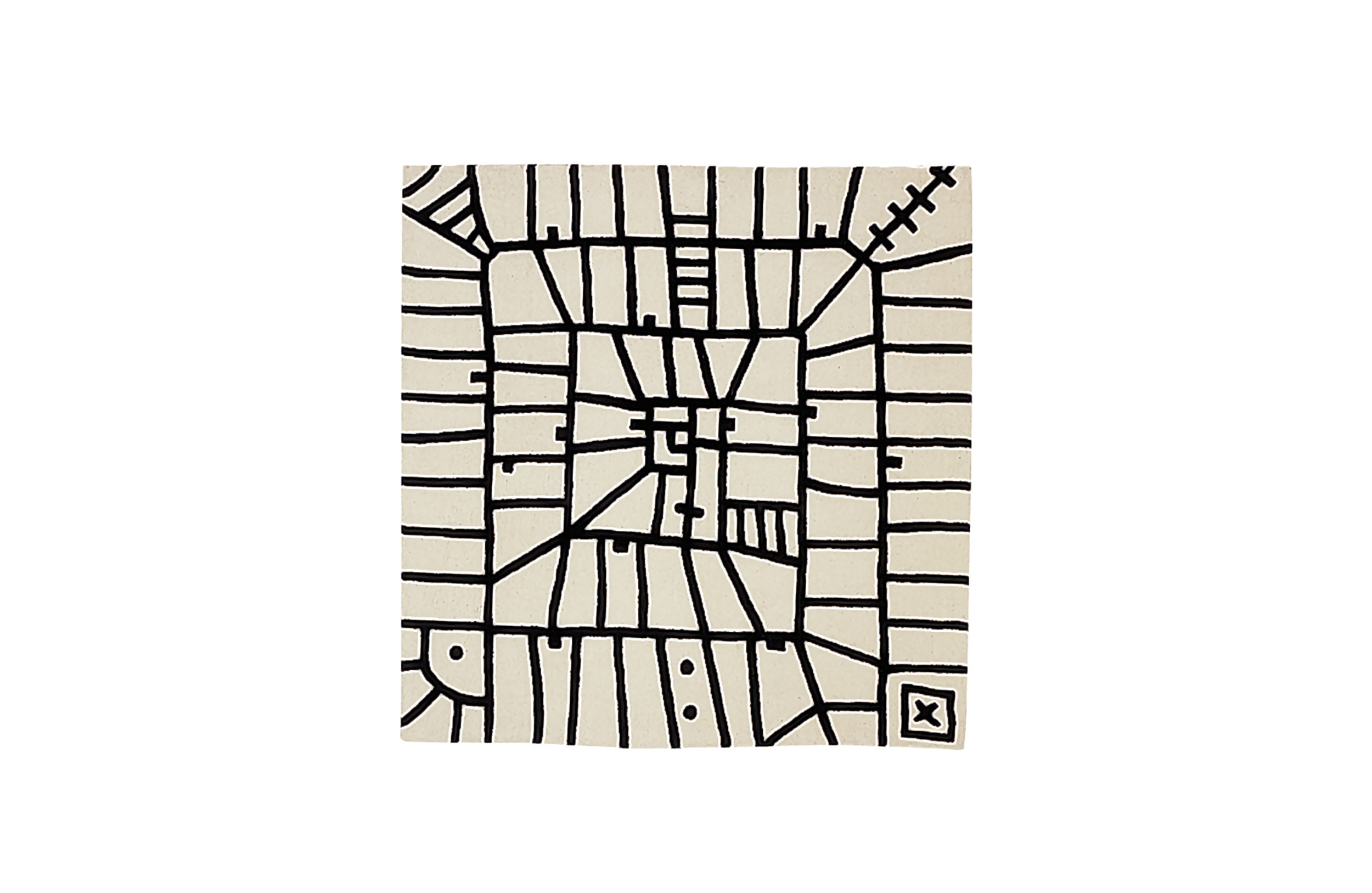 [乐竞平台 - 附件|地毯|办公家具|设计师家具|丛林地狱黑白地毯]